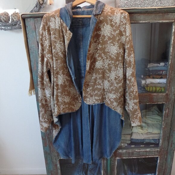 Jaded Gypsy Denim Tuxedo Reversable Jacket - Picture 7 of 10